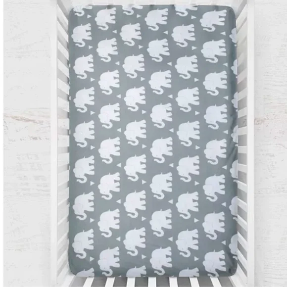 Elephant 6 Piece Crib Bedding Set - Picture 8 of 12